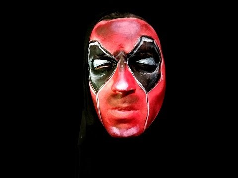 Deadpool: Full face paint/makeup tutorial.
