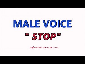 Male voice "STOP" - Sound Effect (SFX)