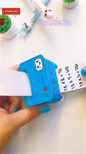 This Mini Calculator Craft is TOO Cute 😍 | Satisfying Paper Craft #Shorts