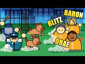Racing Blitz & Drae To ESCAPE The Most SECURE PRISON Ever! - Prison Architect Gameplay