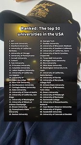 1M views · 1.3K reactions | Top 50 Universities in the USA! #omg #viralcontent #usa #usareels | Chris Tuck | Facebook