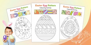 Easter Eggs Colour by Pattern Activity