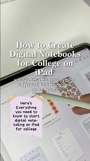 HOW TO CREATE DIGITAL NOTEBOOKS FOR COLLEGE 📓✨#Kilonotes #DigitalNotebooks