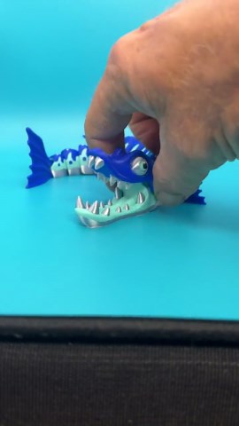 3D Barracuda | Fidget Figures & Desk Toys | Articulated Sensory Figures - Etsy