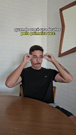 Primeira vez usando óculos: experiências e memes
