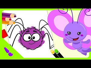 Lottie Dottie Mini | Magic Painting - Itsy Bitsy Spider | Kids Cartoons