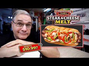 Firehouse Subs NEW LIMITED TIME Steak & Cheese Melt Review $10.99 1000 Cal 🌡️⚖️ Joe Is Hungry