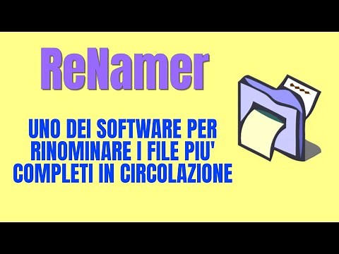 ReNamer - Come rinominare file in sequenza in pochi minuti - FREE