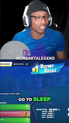 Fortnite Victory Royale! Stats, Accolades & Chad's Sleepy Rant! #shorts