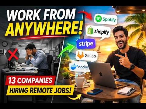 13 Remote Companies Hiring Developers in 2026 | APPLY NOW! #remotework #internship