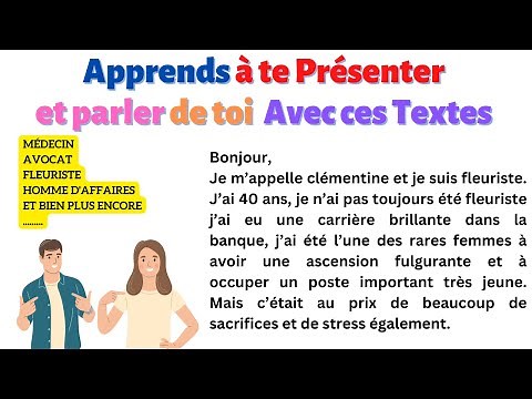 How to introduce yourself and talk about yourself in FRENCH?