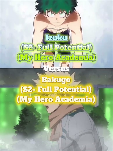 Izuku S2 VS Bakugo S2
