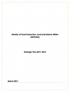 Plans and Strategies - Ministry of Agriculture and Fisheries
