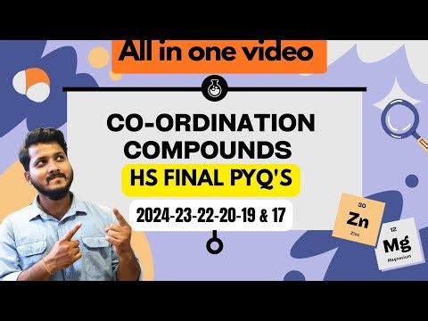📌 CO-ORDINATION COMPOUNDS PYQ'S (all in one video)🔥🔥
