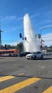 Fire Hydrant Explodes At School