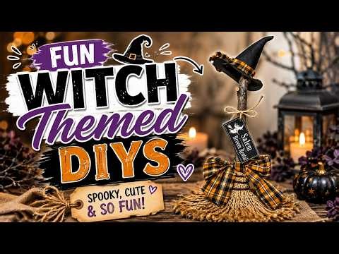 FUN Witch-Themed Halloween DIYs You’ll LOVE!