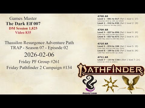 Pathfinder 2 - TRAP S07E02 - Fri 134 - Doomsday Dawn - Affair at Sombrefelll Hall - Part 2