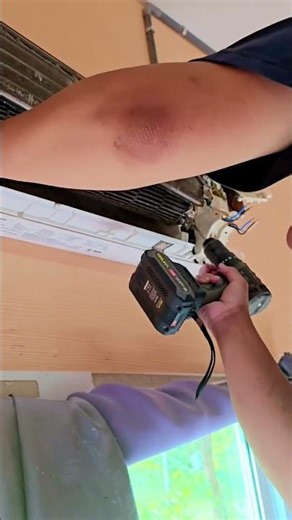 Split Ac Indoor unit disassemble for Fan Blower Washing