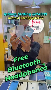 47K views · 4K reactions | iPhone Starting from ₹4999/- Android Phone starting ₹2499/- ✅Share this video to get a Bluetooth Headphone Free Also you’ll get here Regular Phone covers, Premium and branded phone covers, Chargers and many more accessories Melar Math Opp of Bank Of India, Haj Bhawan Road 7085866828/ 7628913567 #agartala #tripura #explore #trending #instagram #iphone #reels #influencer #blogger #phone #android | Teestasaha | Facebook