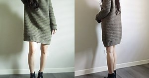 Crochet Sweater Dress