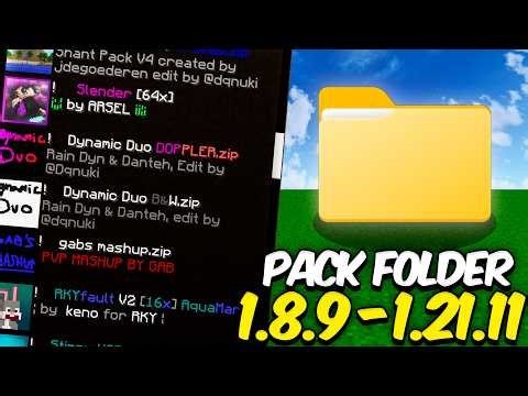 BEST MINECRAFT PVP PACK FOLDER 1.8.9 - 1.21