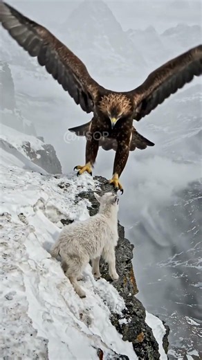 Baby Goat vs Eagle 😱#animals #wildlife #shorts #lifeonearth