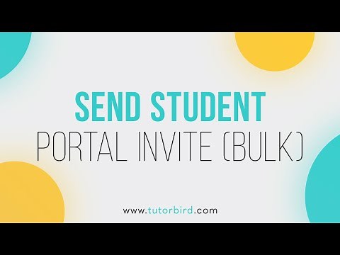 Send Student Portal Invite (in Bulk)