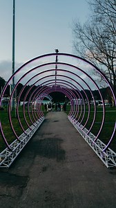 ✨ Installation in progress ✨ BTS of our circle LED archway set up #newgear #led #nz #dunedin #peakaboo #gravityeventsnz #lightingdesign | Gravity Events