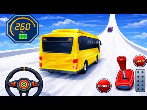 Extreme Bus Stunt Racing Gameplay with Huge Jumps, Impossible Tracks & Epic Crashes