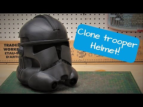 How To Make A CLONE TROOPER Helmet Out Of FOAM Using Premade Templates