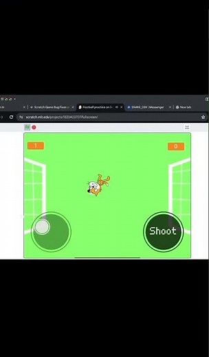 Easy Football game in scratch #technology #windows #command #arduino #youtube #coding #microsoft