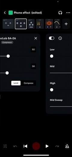 BANDLAB TELEPHONE EFFECT : How to make A Telephone Effect using BANDLAB IOS//ANDROID//2023 version