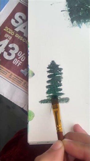 Easy Tree Painting for Beginners 🌲