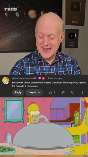 Homer's Horrifyingly Good Cheeto-Dusted Chops!😱🥩 #homer #cheetos #porkchops #spooky #cheeto #chops #simpsons #thesimpsons #lisasimpson #marge #fyp