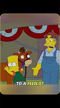 Bart became skilled at raising pigs and chickens. #anime #animerecap #TheSimpsons