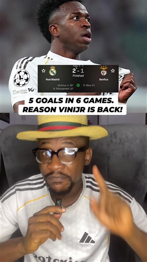 Vinicius Jnr scored the decisive goal to send Real Madrid into the last 16 of the Champions League as they beat Benfica 2-1 on the night and 3-1 on aggregate. Vinicius started for Real eight days after the first leg of the Champions League play-off round tie in Lisbon, during which the Brazilian alleged he was rac!ally abused by Gianluca Prestianni - something the Benfica player denied. Real Madrid will play either Sporting Lisbon or Manchester City in the last 16. #realmadrid #benfica #ucl #vin