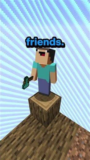 He tried the Oneblock challenge!👀😱 #minecraft #gaming #minecraftsmp #minecraftserver #oneblock #smp