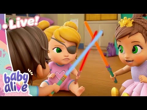 🔴 LIVE: Baby Alive Official 👶 The Babies Sci-Fi Battle 👽 Family Kids Cartoons Livestream |