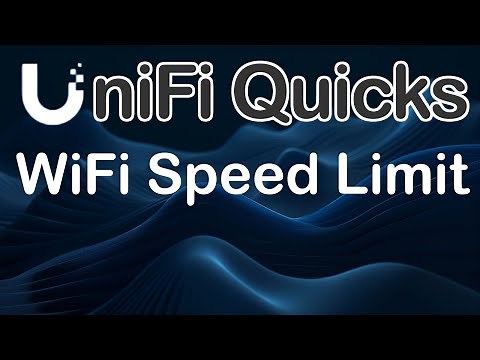 How to Limit WiFi Speed in UniFi