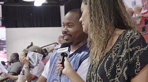 Alexis Morgan catches up with Grizz fans cheering on the squad in Las Vegas! #MEMSL | Memphis Grizzlies