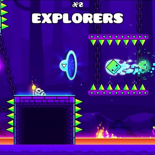 What Do You Think Of This Level | Explorers By MatHisCreator [Geometry Dash Short]