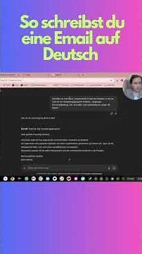 How to write an email in German using ChatGPT