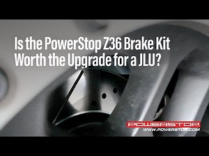 Unboxing the PowerStop Z36 Brake Kit for a Jeep JLU + 30→0 MPH Stopping Test