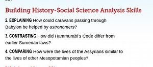 Building History-Social Science Analysis SkillsEXPLAINING How... | Filo