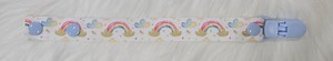 DUMMY/PACIFER CLIPS Rainbows With Baby Blue Clip - Etsy