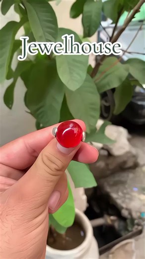 Handmade Yamani Red Blood Aqeeq Ring Available Now