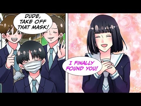 [Manga Dub] I always wear a mask because I have a big scar on my face, but when she sees it...