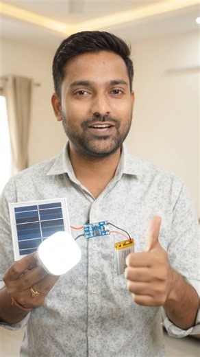 Solar Energy light 🚨 😀 #light #emergency #battery #diy