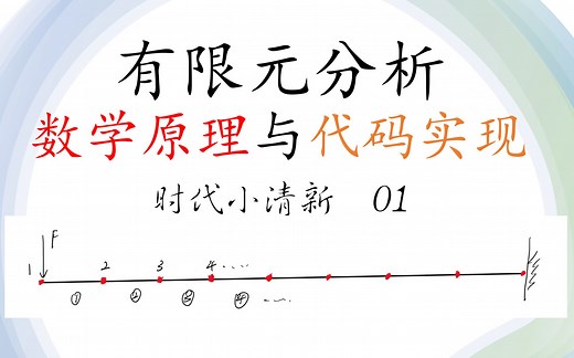 有限元分析的数学原理与代码实现 01，matlab有限元系列