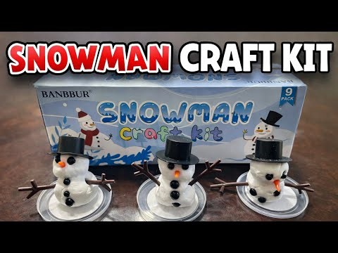 Snowman Craft Kit Tutorial ❄️ Easy Winter Craft for Kids